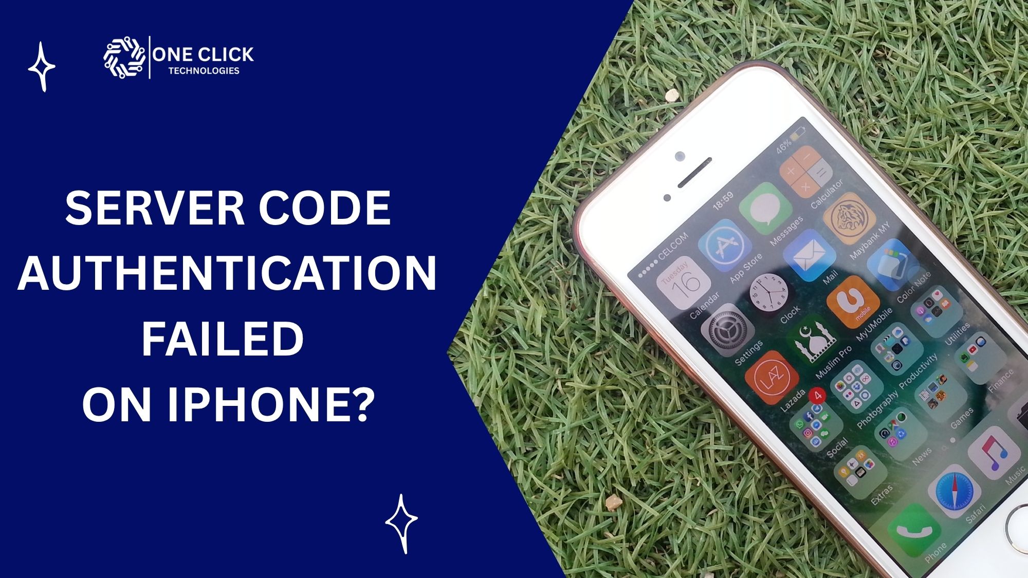 server code authentication failed iphone