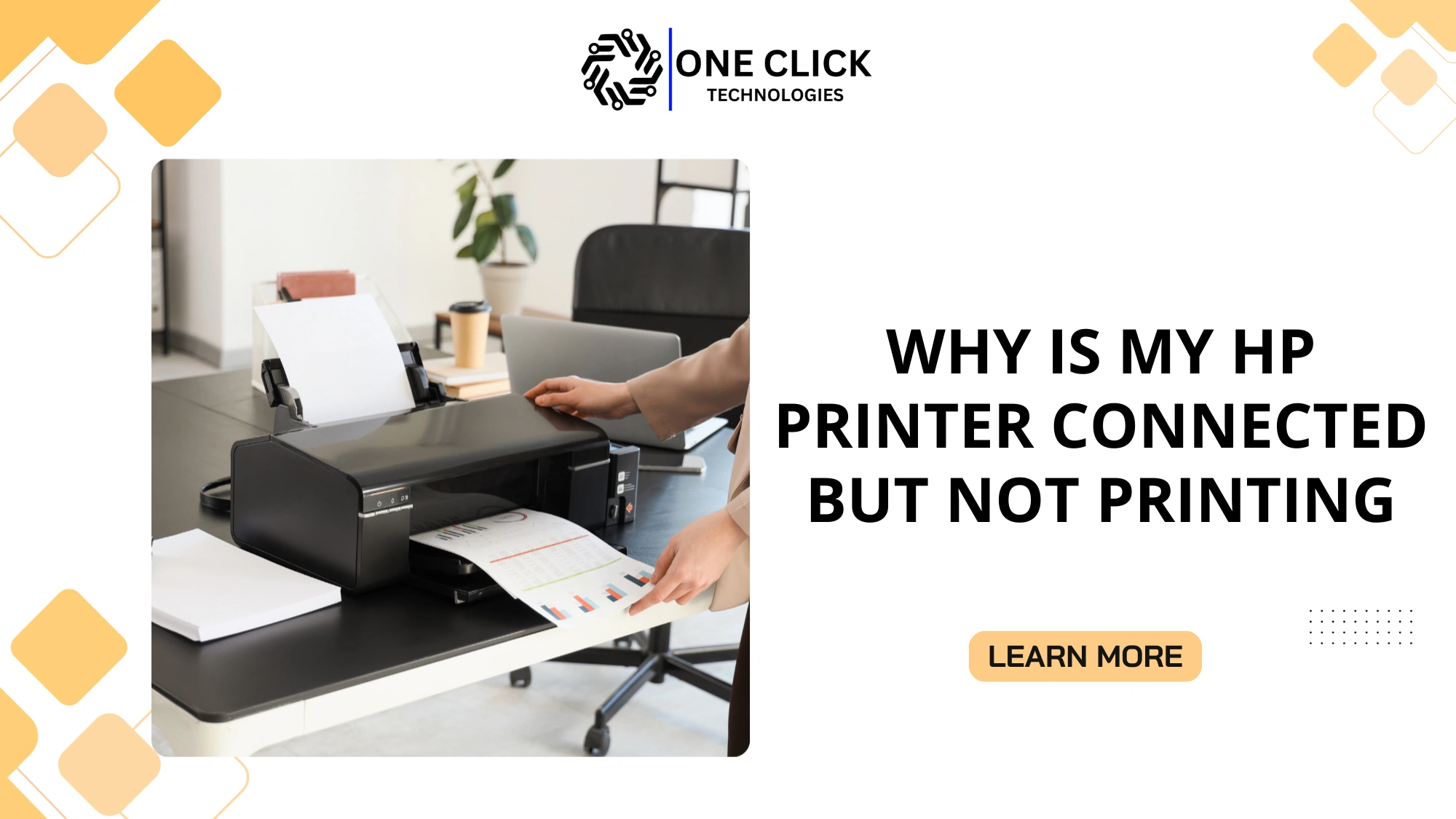 why is my hp printer connected but not printing