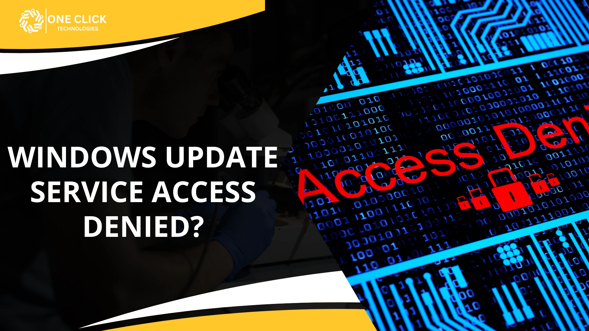 windows update service access denied